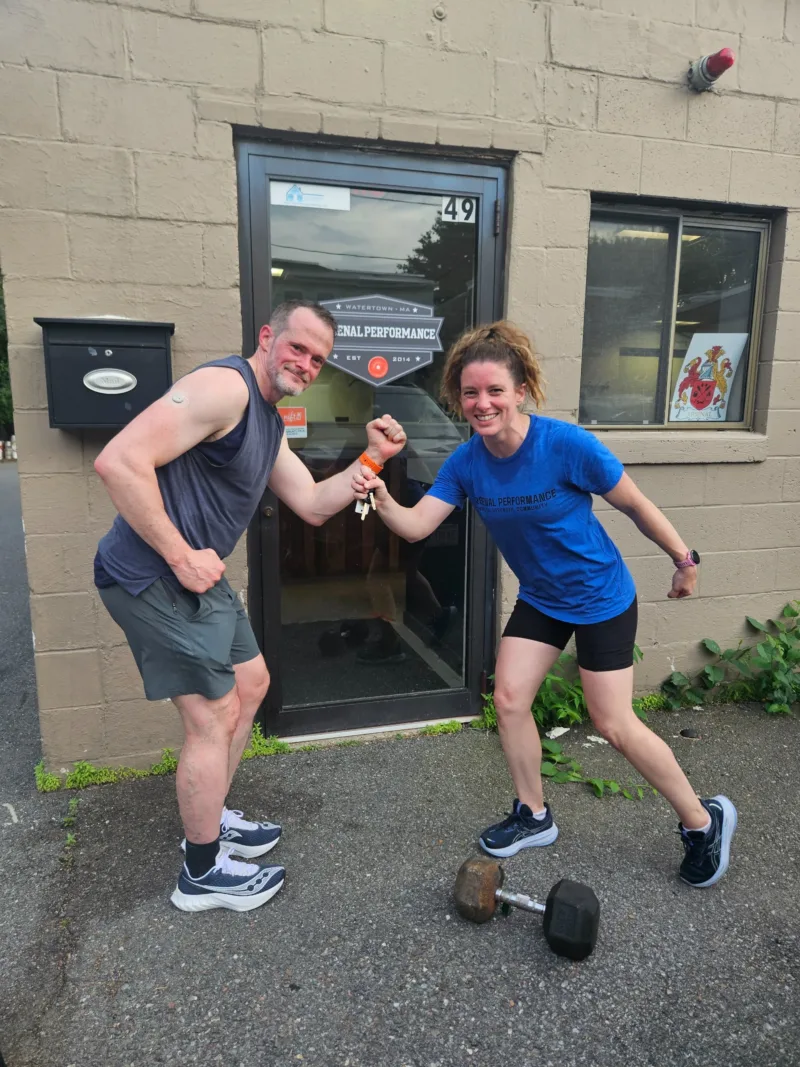 Run Club session at Arsenal Performance gym in Watertown, MA