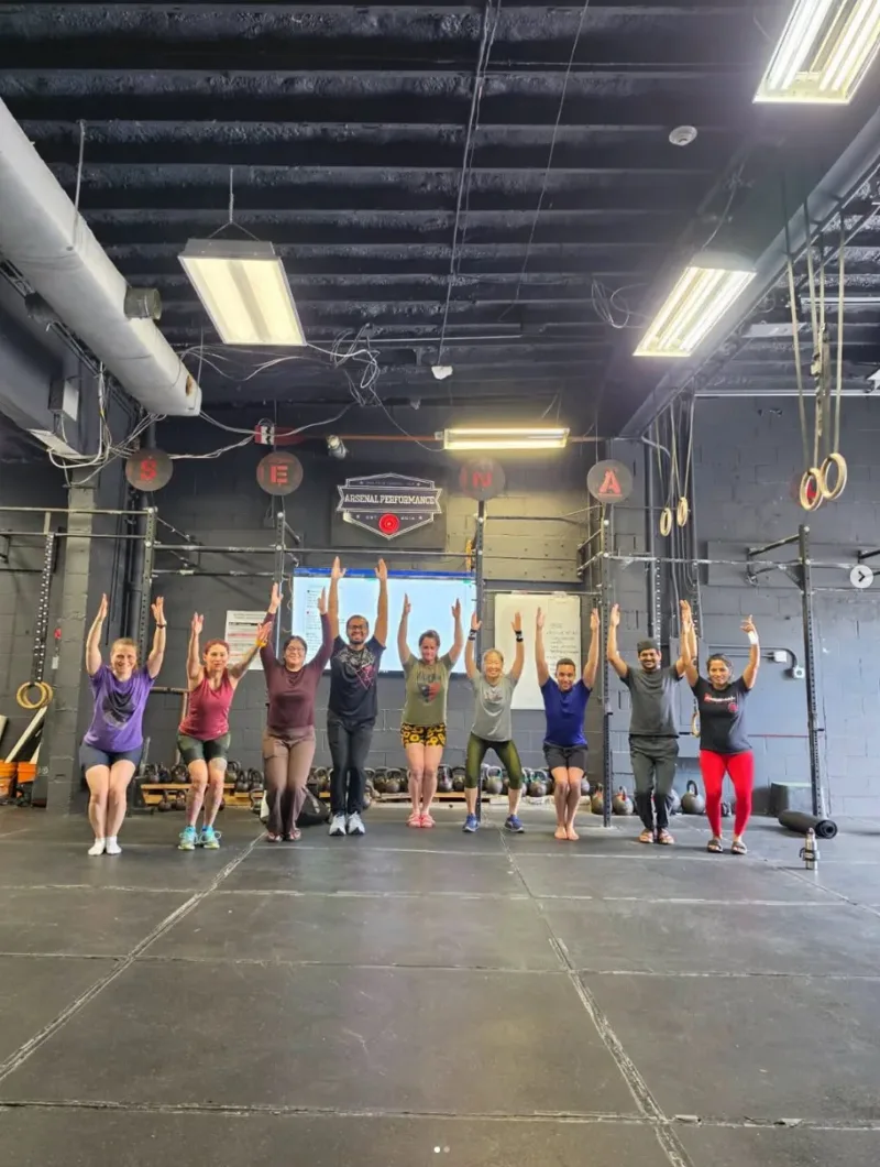 Yoga session at Arsenal Performance gym in Watertown, MA